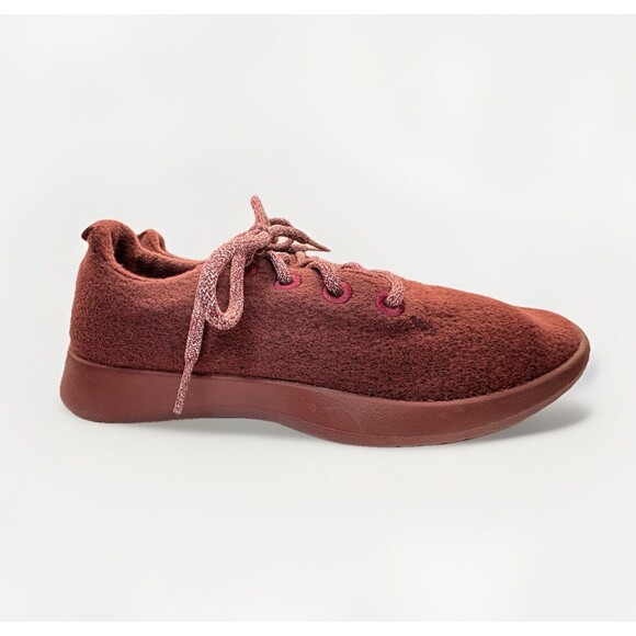 Allbirds Men's Wool Runners Size 9 Hazy Burgundy Running Athletic Sneakers - Picture 4 of 9